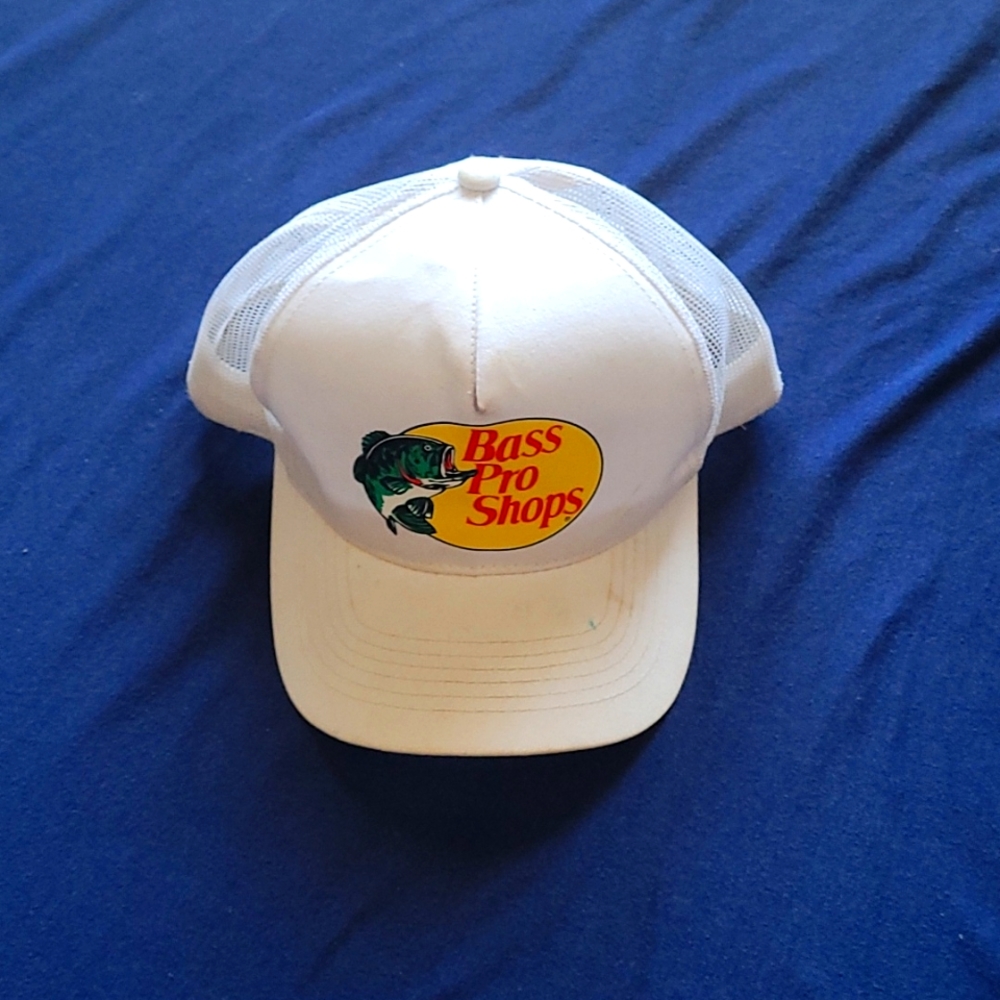 White Bass Pro Shop Hat